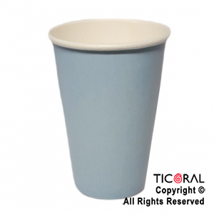 VASO POLIPAPEL 240CC CELESTE PASTEL X 8